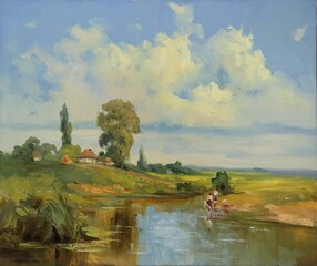 landscape with river