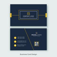 simple business card design  premium vector
