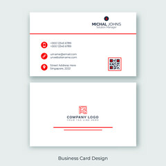 simple business card design  premium vector