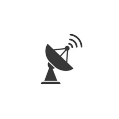 Satellite vector icon, wireless satellite icon in flet © arabel0305