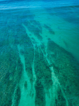 Aerial view of reef near Sumbawa island,Indonesia