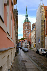 Sankt-Nikolai-Kirche in der Weltkulturerbe- und Hansestadt Stralsund, Mecklenburg-Vorpommern, Deutschland