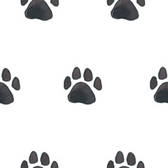 pug digital paper dog seamless pattern watercolor pug clip art dog birthday party digital paper cute dog printable art digital download