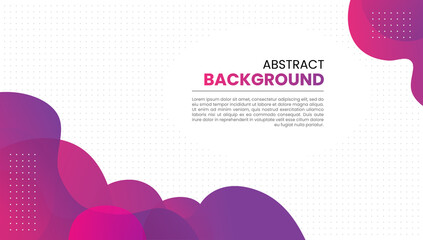 Abstract geometric wave background. Fluid shapes with gradient composition. Landing page concept with pink and purple gradient colours.