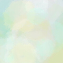 淡い水彩の背景用テクスチャ　緑と黄色