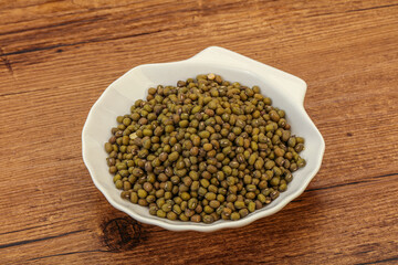 Vegetarian cuisine - dry green lentil