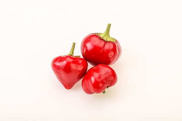 Red hot spicy cherry pepper