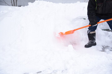 Naklejka premium snow removal