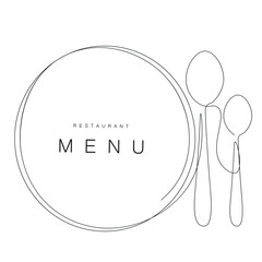 Menu restaurant background, vector illustration