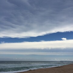 clouds over sea