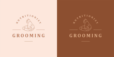 Human hand with ripe pear silhouette linear vector illustration