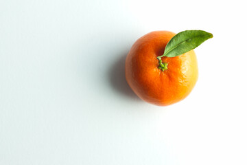 tangerine white background