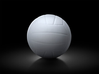 Volleyball isolated on a black background