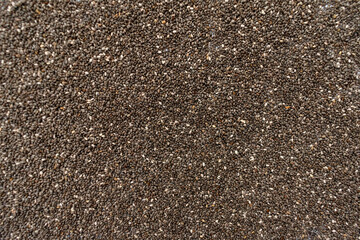 Chia seeds background Top view Healthy food