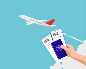 airplane passport flight ticket travel traveller fly travelling citizenship air