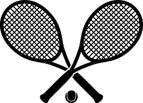 Vector illustration of the tennis set