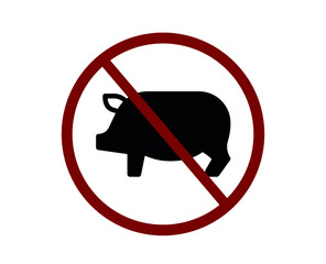 no pig sign 