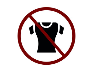 no uniform vector icon.  Editable stroke. Linear symbol for use on web design and mobile apps, logo. Symbol illustration. Pixel vector graphics - Vector