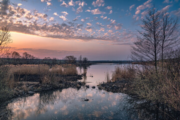 Sunrise on river