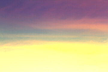 Soft cloud on sky subtle background colorful pastels tone. The light of the sun on the evening.