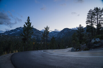 Back roads in the middle of a mountain