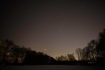 Obraz na płótnie Canvas Northern hemisphere winter astro nights