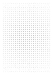 Grid paper. Dotted grid on white background. Abstract dotted transparent illustration with dots. White geometric pattern for school, copybooks, notebooks, diary, notes, banners, print, books.