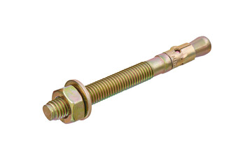 Metal anchor bolt, photo stacking, cut out