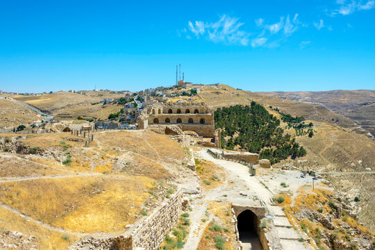 Kerak Castle, 12th century Crusader castle, Karak, Jordan