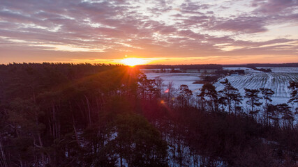 Obraz premium sunset in the mountains