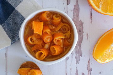 Homemade orange jam, food photography recipe idea