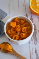 Homemade orange jam, food photography recipe idea