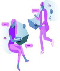 people in the office