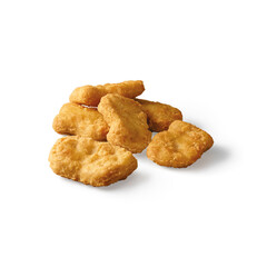 Nucket Fried chicken isolated on white background