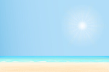 Fototapeta na wymiar Strand mit Sonne