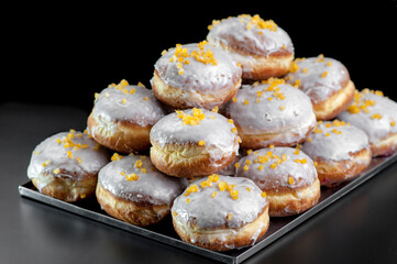 pączek, jedzenie, słodki, deser, ciastka, cukier, ciasta, pieczone, piekarnia, przepyszny, śniadanie, płyta, przekąska, smaczny, krem, delikatesowy, domowe, ciastka, posiłek, marmolada, lukier, nadzie