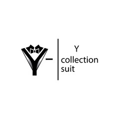 Letter Y Logo Suit illustration design vector