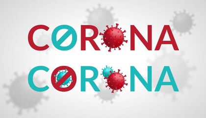 Corona and Virus Symbol Logos. Corona Virus 2020. Wuhan virus disease, virus logo, symbol and background