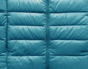 Down jacket pattern, light blue puffer jacket texture
