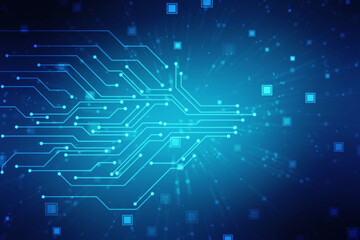 Abstract futuristic circuit board Illustration high computer technology background. Hi-tech digital technology concept.Circuit board pattern for technology background