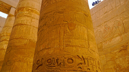 Afryka, Egipt, Luksor, hieroglify, kartusz, Faraon © Artur