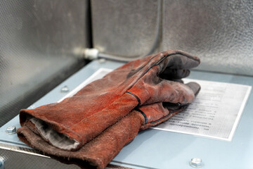gloves industrial steel maker rough work