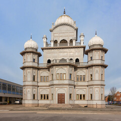 Guru Nanak Gurdwara Temple in Bedford England