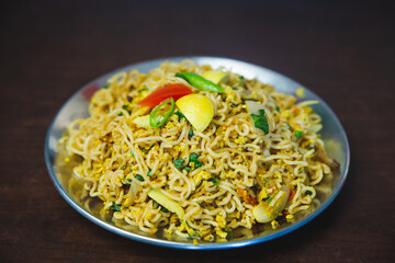 Nepali WaiWai Noodles with Egg and Lemon