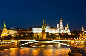 Fototapeta na wymiar Moscow Kremlin view. Summer evening. Russia