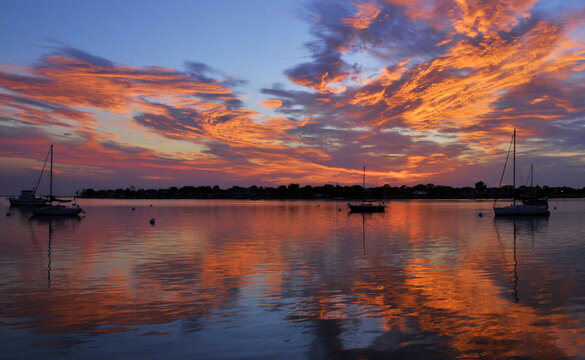 Anchored on the Bay at Sunrise