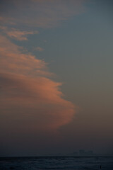 sunset clouds at the beach