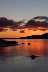 sunriset over the lake, scotland