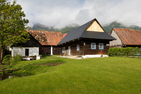 Traditional architecture in Orava region, Slovakia.