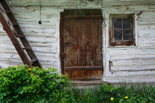 Traditional outbuilding in Liptov region, Slovakia.